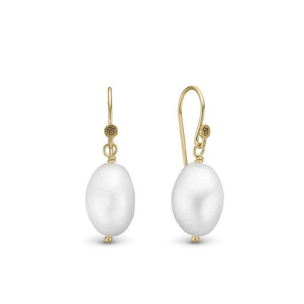 PEARL DREAM perleøreringe i forgyldt sølv fra Christina Jewelry & Watches